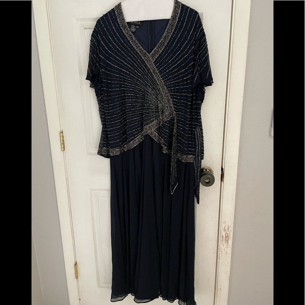 Jkara Blue Sequin Dress